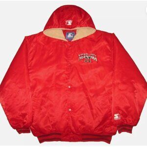 Nebraska Huskers Starter Sherpa Lined Jacket Men's XL